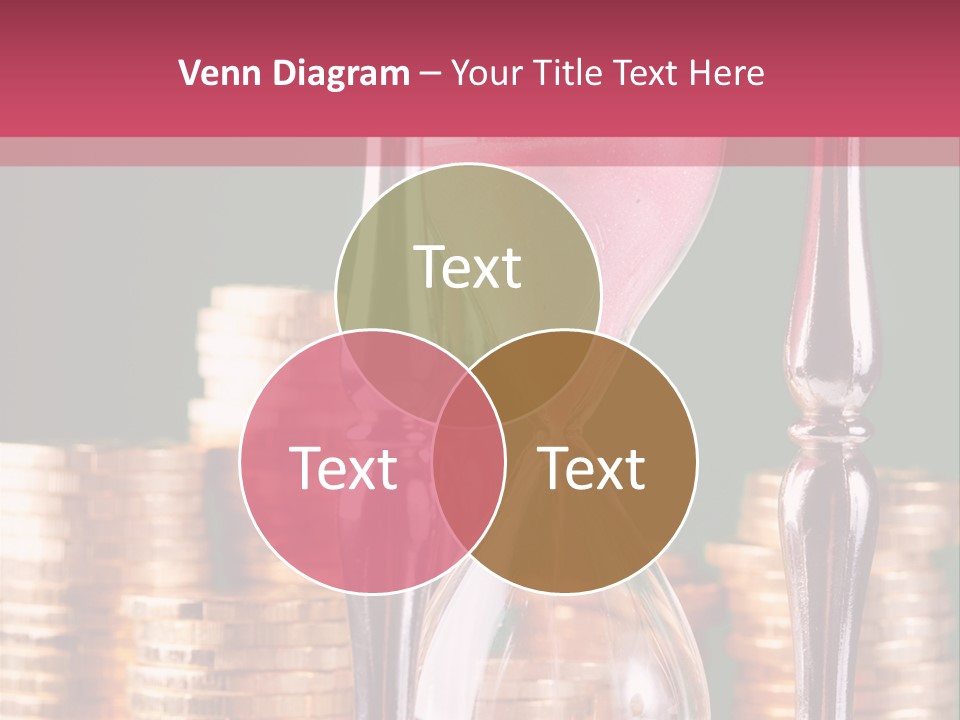 Minute Trickling Dollar PowerPoint Template