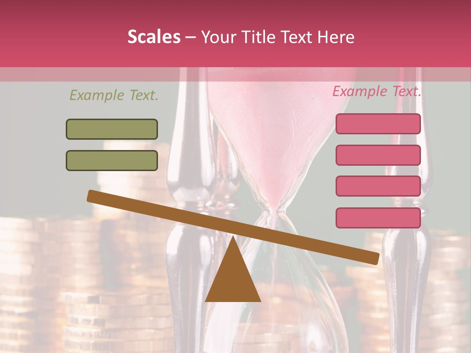 Minute Trickling Dollar PowerPoint Template