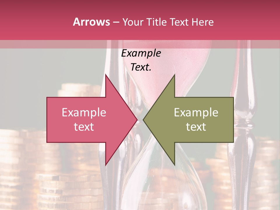 Minute Trickling Dollar PowerPoint Template