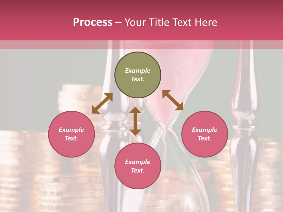 Minute Trickling Dollar PowerPoint Template