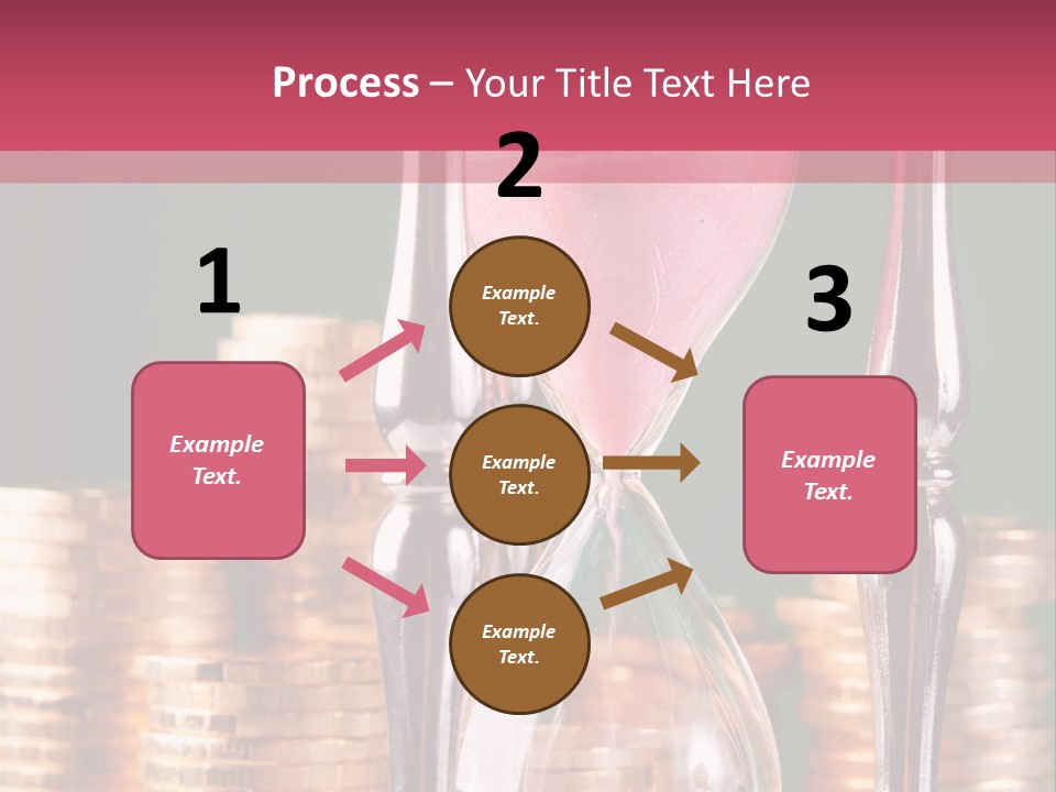 Minute Trickling Dollar PowerPoint Template