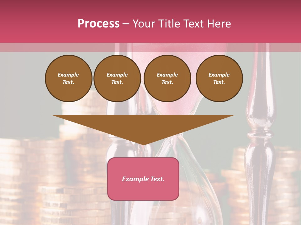 Minute Trickling Dollar PowerPoint Template