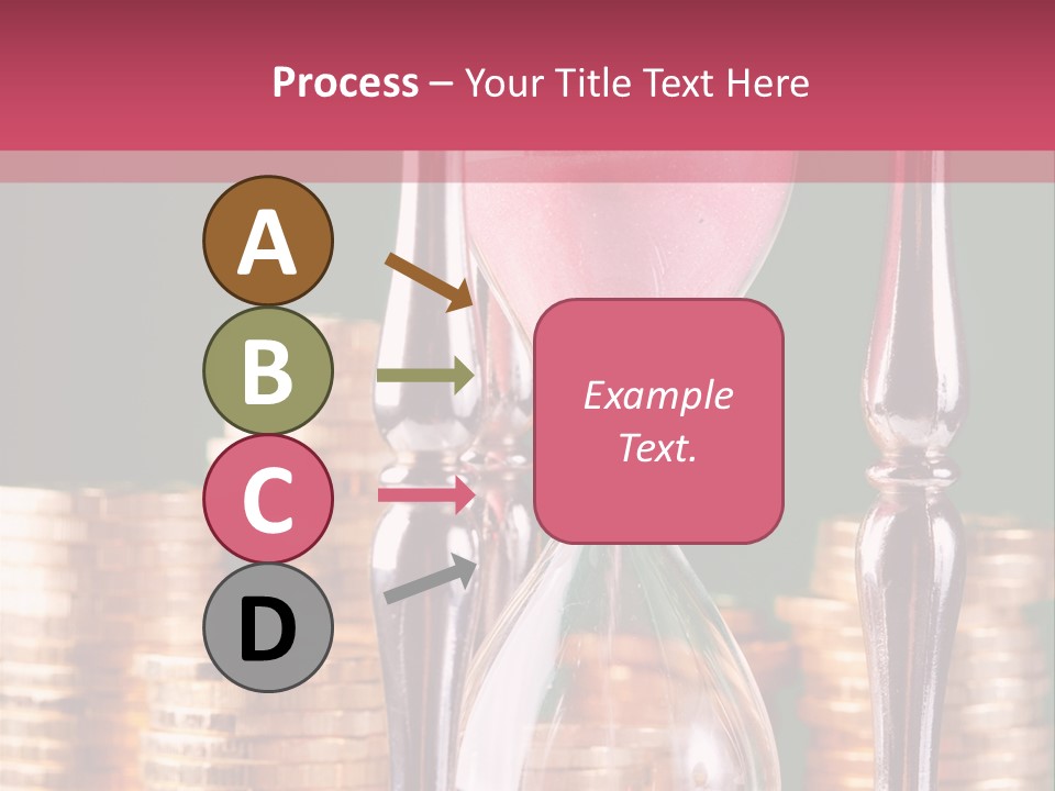 Minute Trickling Dollar PowerPoint Template