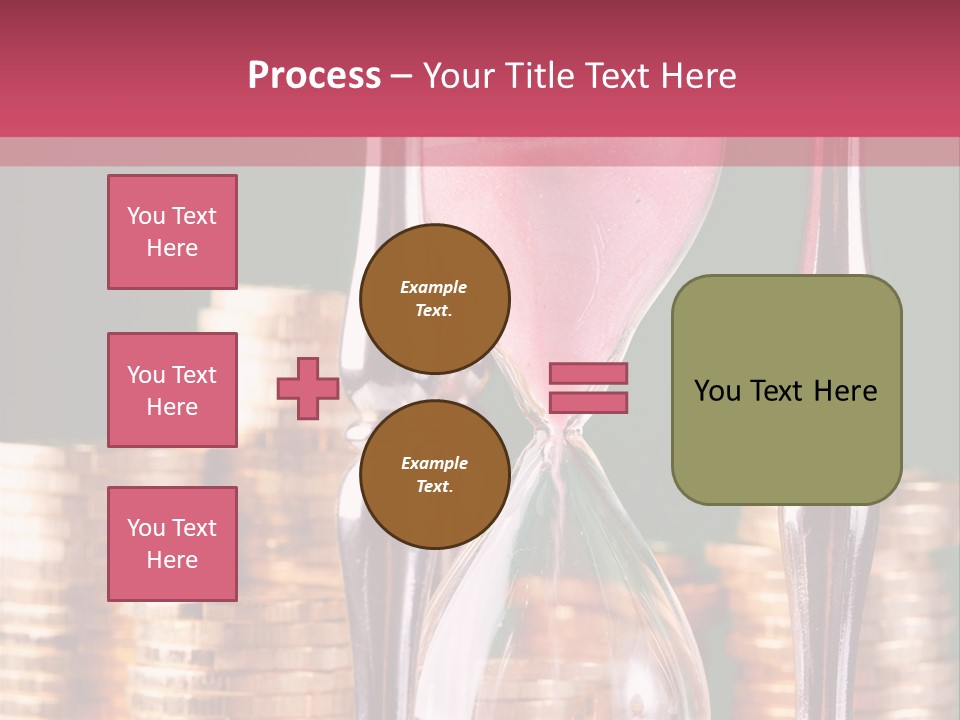 Minute Trickling Dollar PowerPoint Template