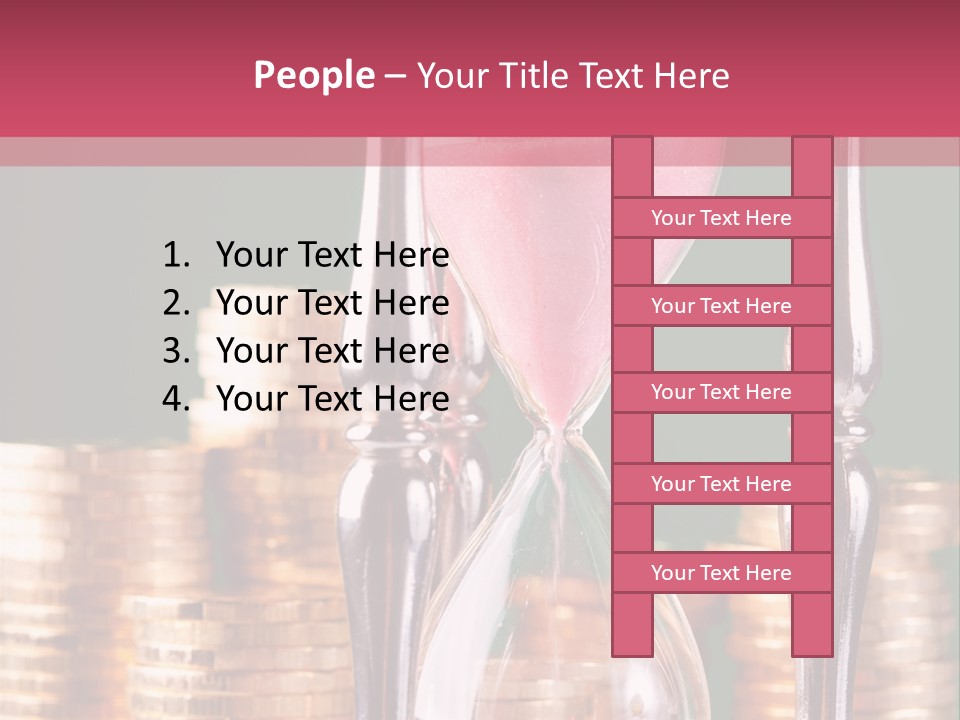 Minute Trickling Dollar PowerPoint Template