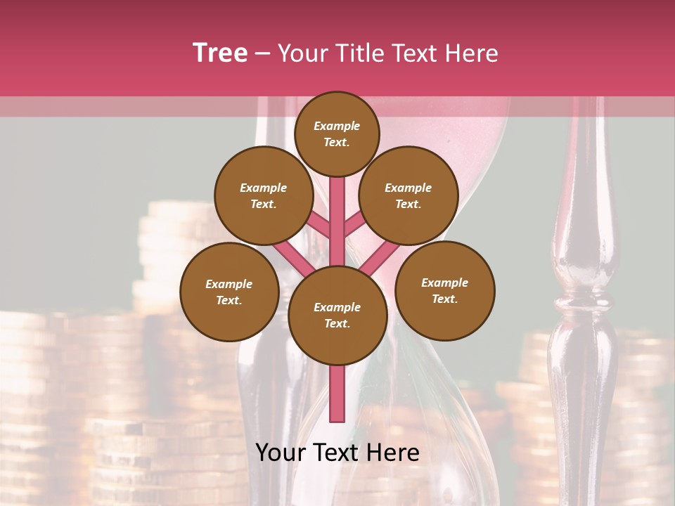 Minute Trickling Dollar PowerPoint Template