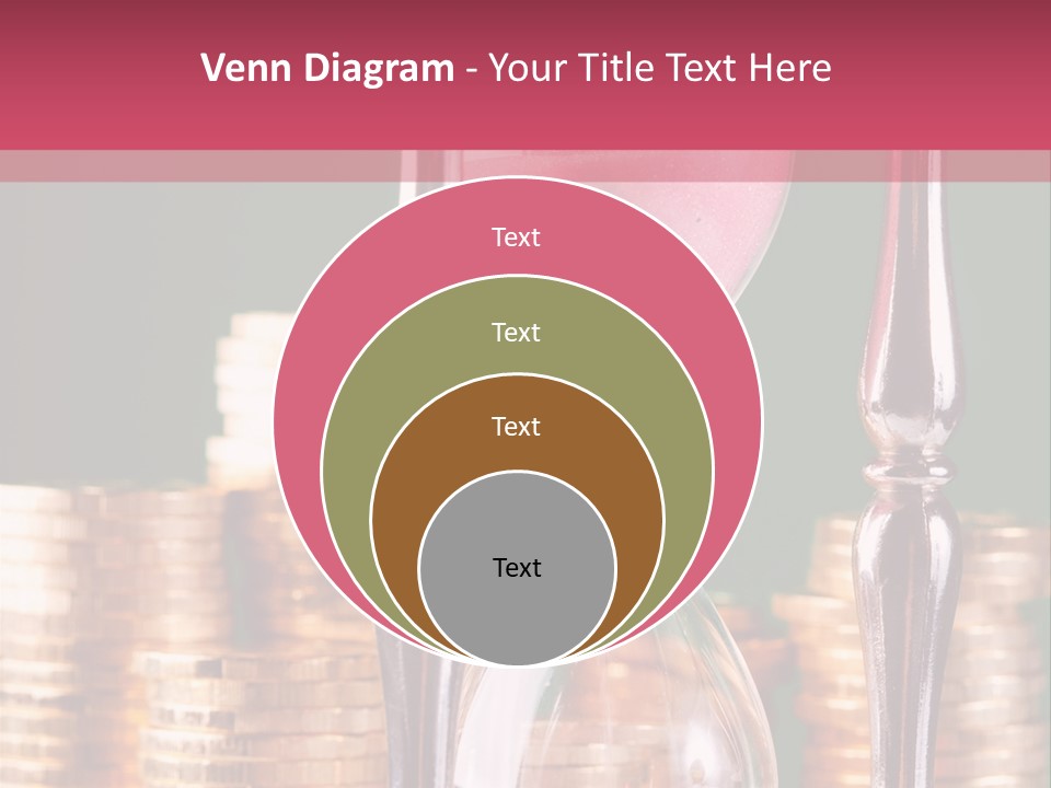 Minute Trickling Dollar PowerPoint Template