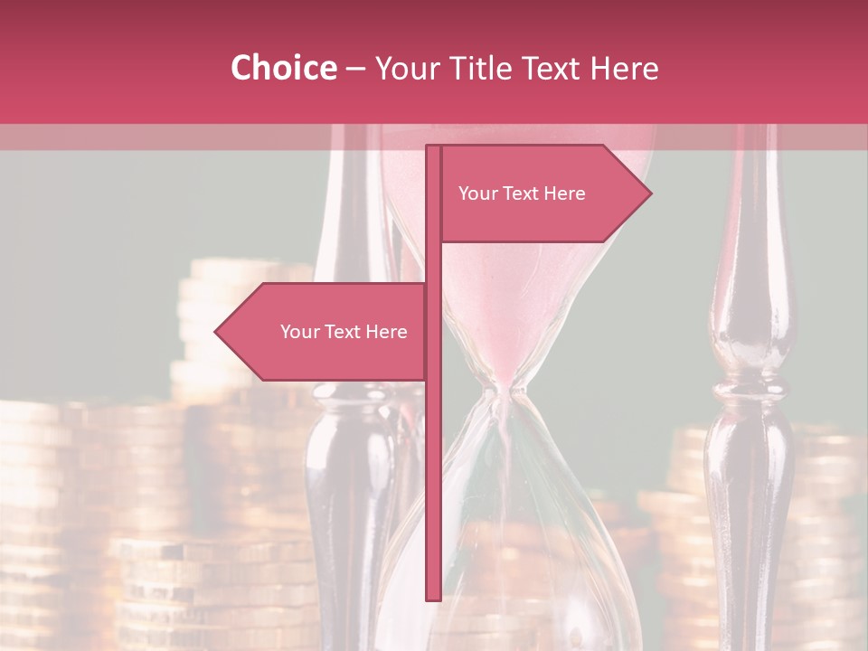 Minute Trickling Dollar PowerPoint Template