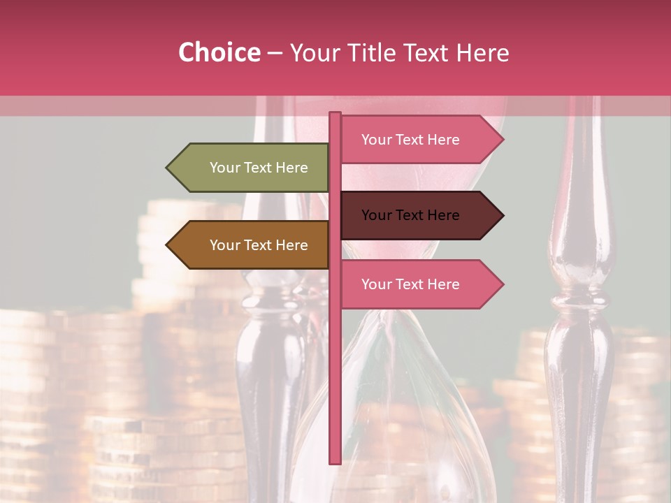 Minute Trickling Dollar PowerPoint Template
