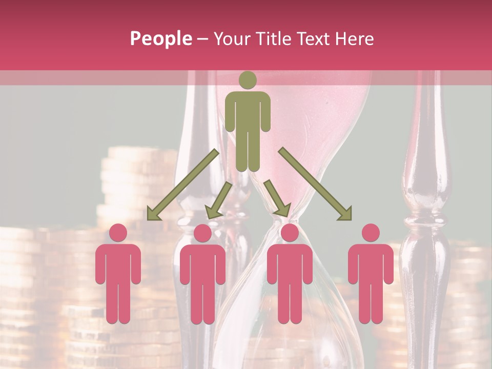 Minute Trickling Dollar PowerPoint Template