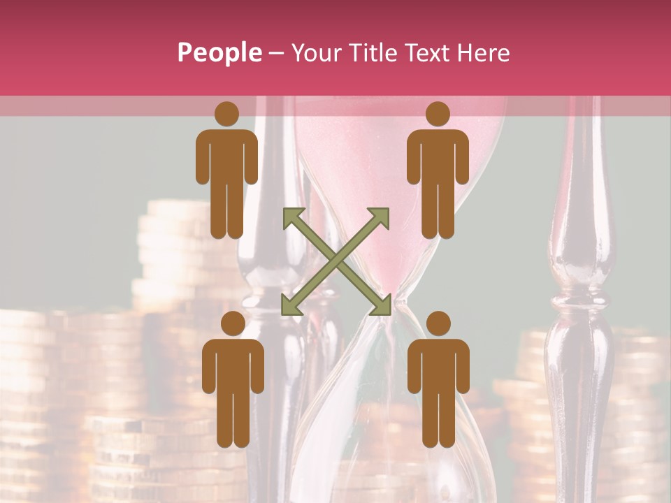 Minute Trickling Dollar PowerPoint Template