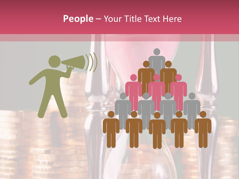 Minute Trickling Dollar PowerPoint Template