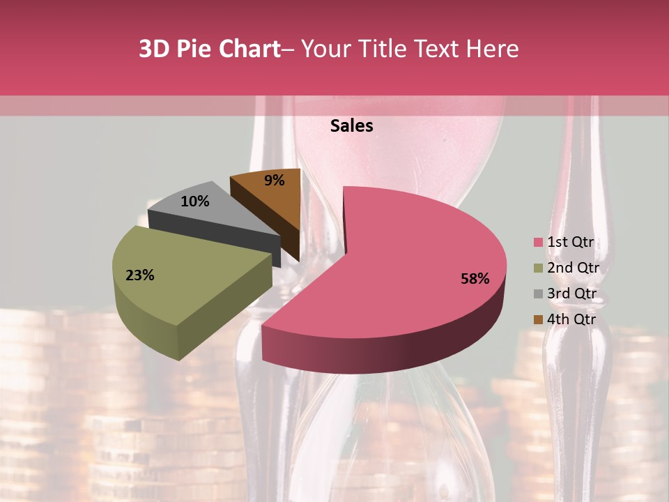 Minute Trickling Dollar PowerPoint Template