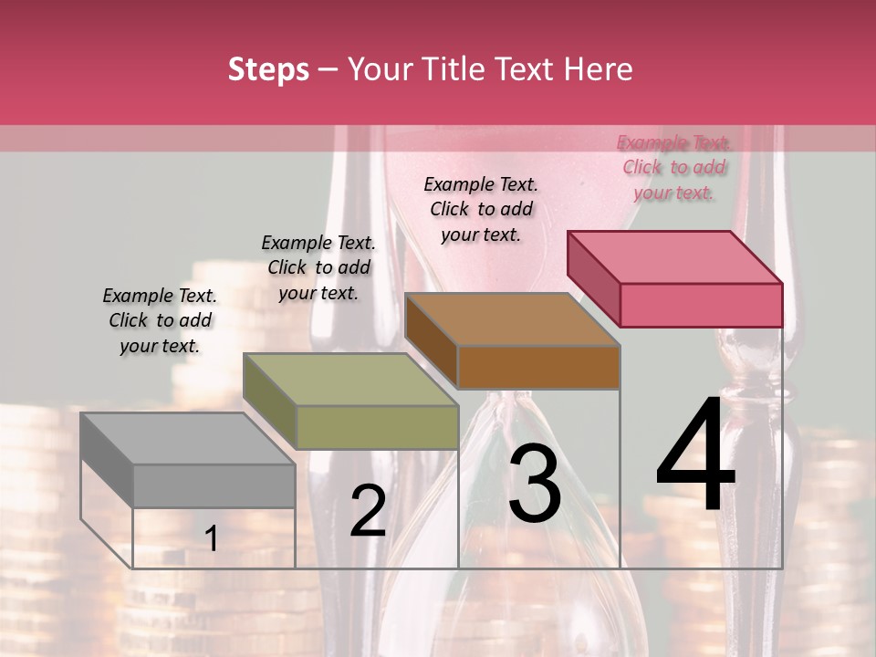 Minute Trickling Dollar PowerPoint Template