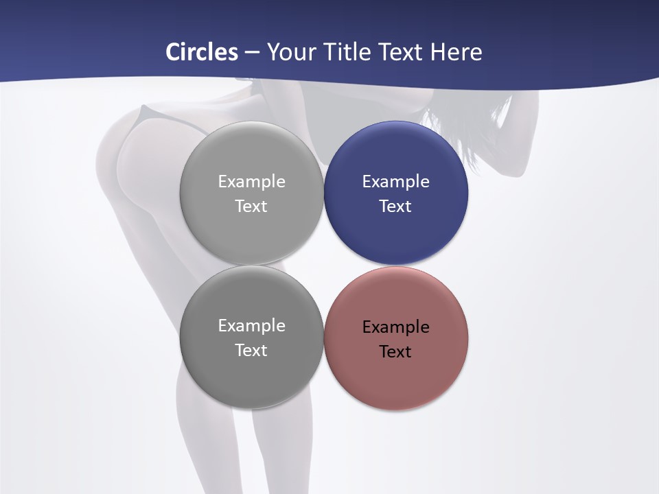 A Woman In A Black Bikini Posing For A Picture PowerPoint Template