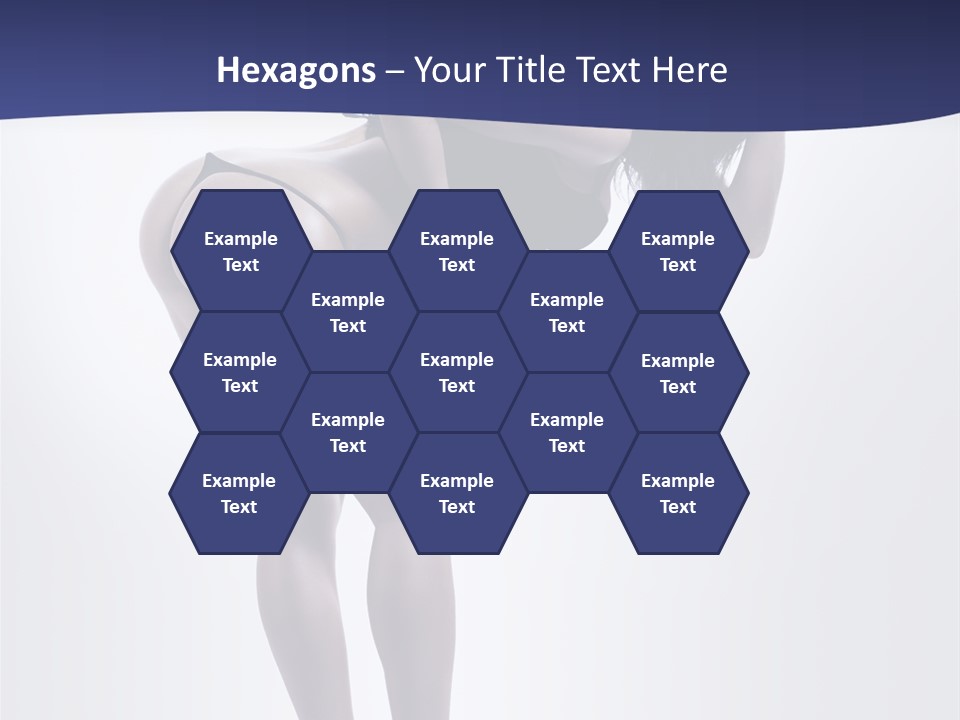 A Woman In A Black Bikini Posing For A Picture PowerPoint Template