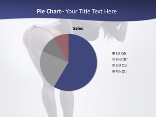 A Woman In A Black Bikini Posing For A Picture PowerPoint Template