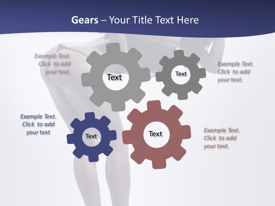 A Woman In A Black Bikini Posing For A Picture PowerPoint Template