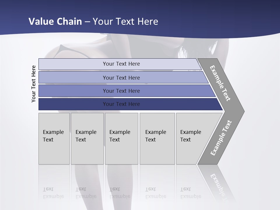 A Woman In A Black Bikini Posing For A Picture PowerPoint Template