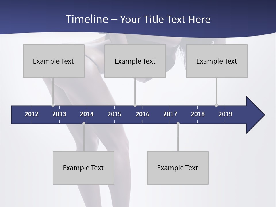 A Woman In A Black Bikini Posing For A Picture PowerPoint Template