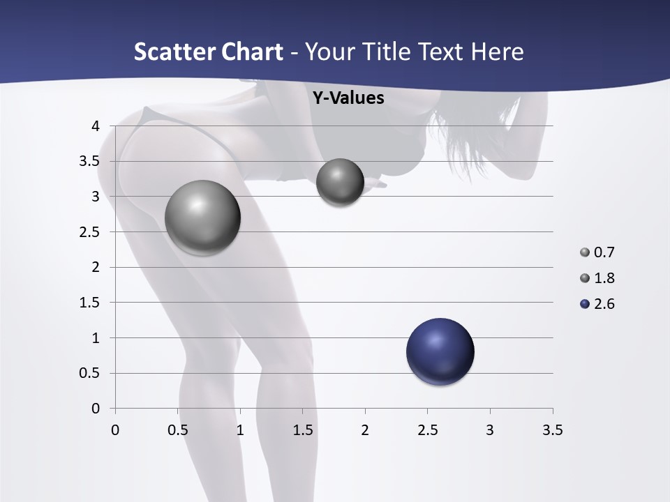 A Woman In A Black Bikini Posing For A Picture PowerPoint Template