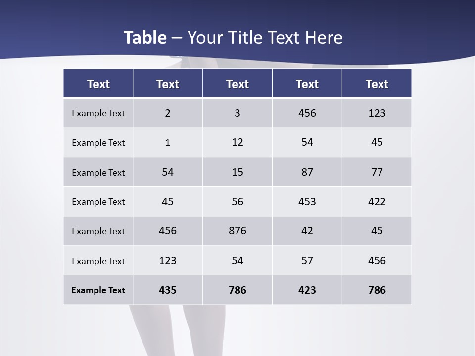 A Woman In A Black Bikini Posing For A Picture PowerPoint Template