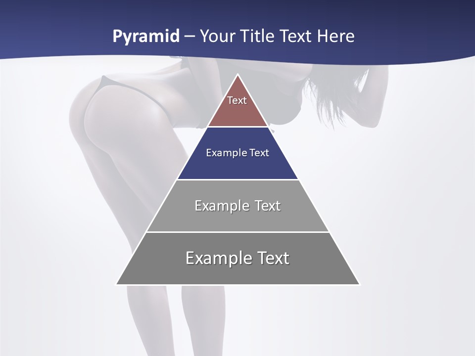 A Woman In A Black Bikini Posing For A Picture PowerPoint Template