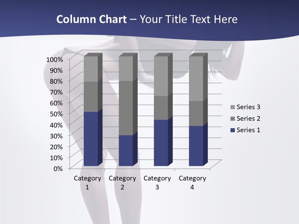 A Woman In A Black Bikini Posing For A Picture PowerPoint Template