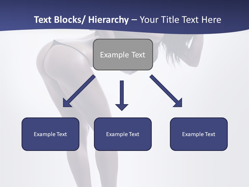 A Woman In A Black Bikini Posing For A Picture PowerPoint Template