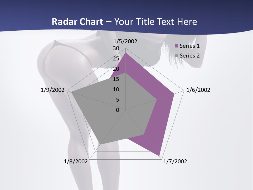 A Woman In A Black Bikini Posing For A Picture PowerPoint Template