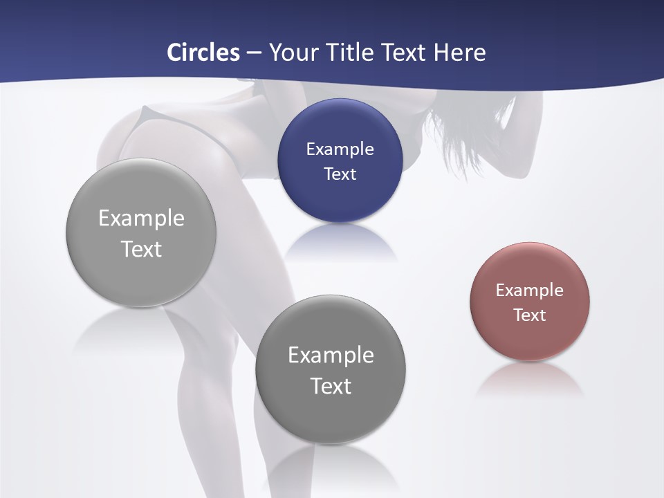 A Woman In A Black Bikini Posing For A Picture PowerPoint Template