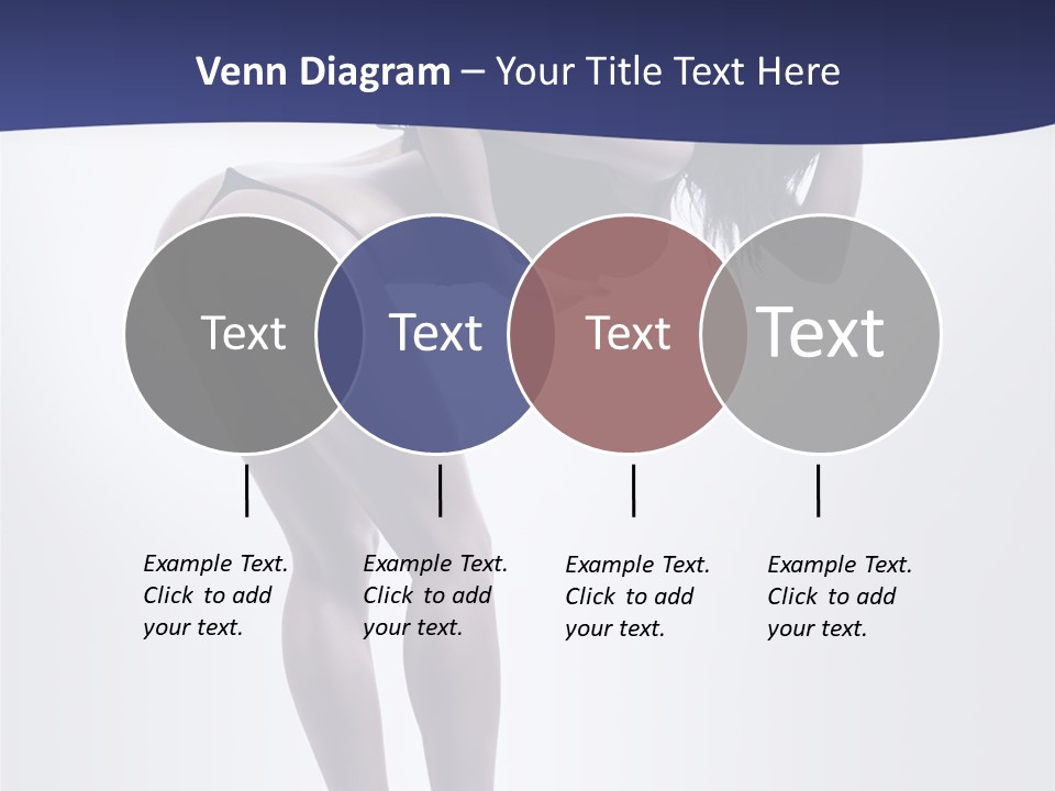 A Woman In A Black Bikini Posing For A Picture PowerPoint Template