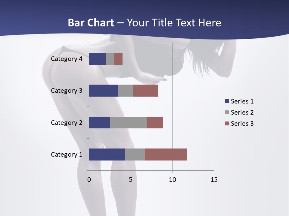 A Woman In A Black Bikini Posing For A Picture PowerPoint Template