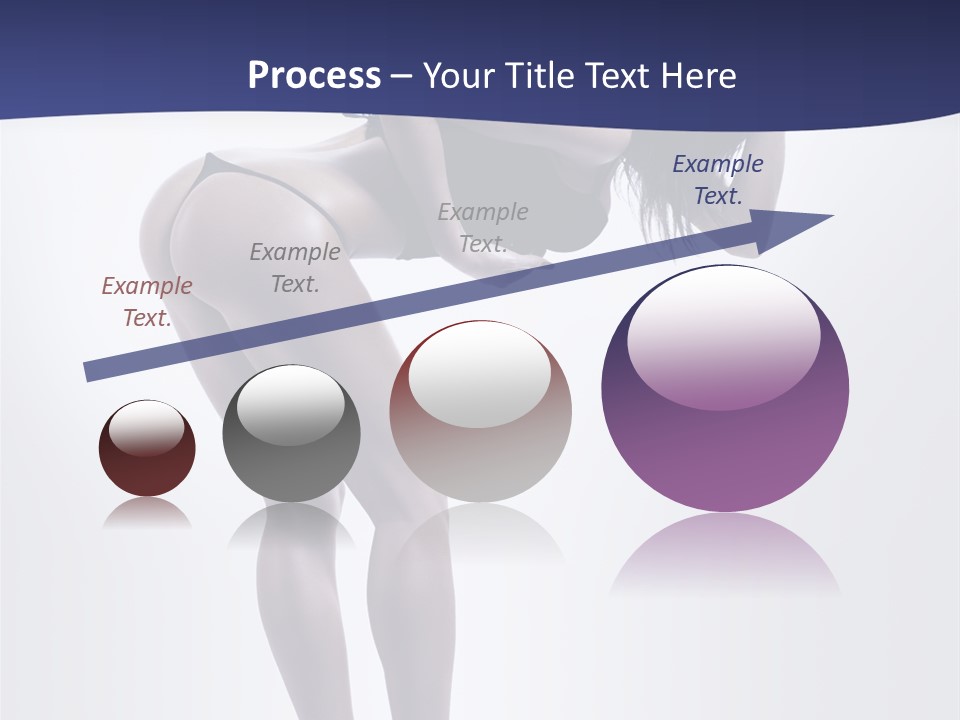 A Woman In A Black Bikini Posing For A Picture PowerPoint Template