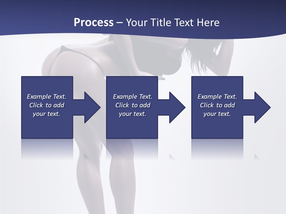 A Woman In A Black Bikini Posing For A Picture PowerPoint Template