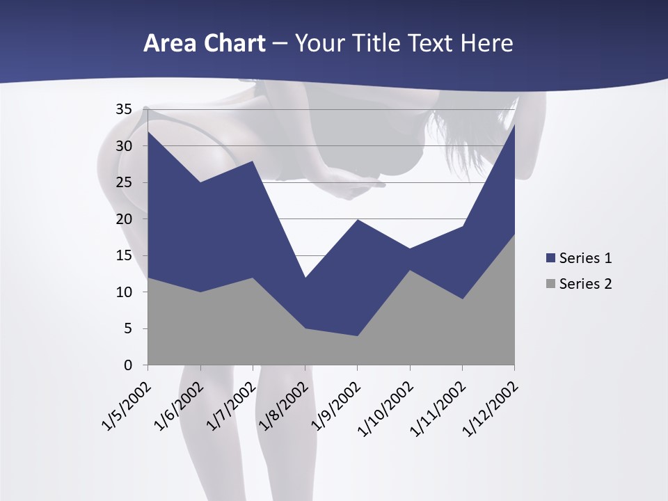 A Woman In A Black Bikini Posing For A Picture PowerPoint Template