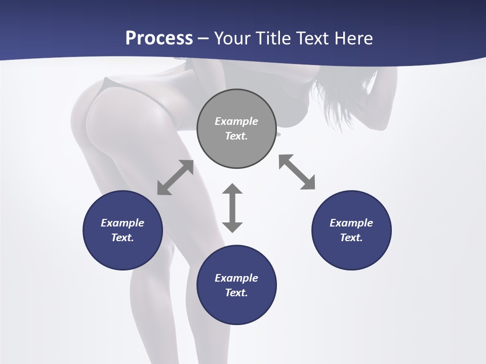 A Woman In A Black Bikini Posing For A Picture PowerPoint Template