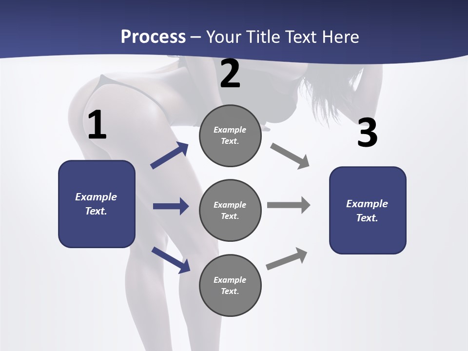 A Woman In A Black Bikini Posing For A Picture PowerPoint Template