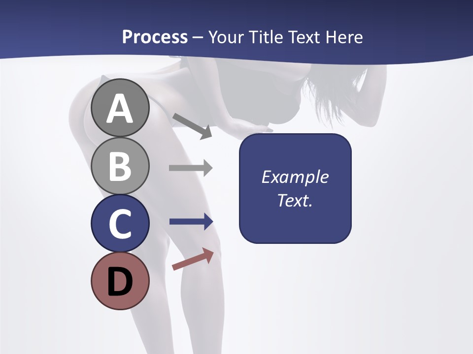 A Woman In A Black Bikini Posing For A Picture PowerPoint Template