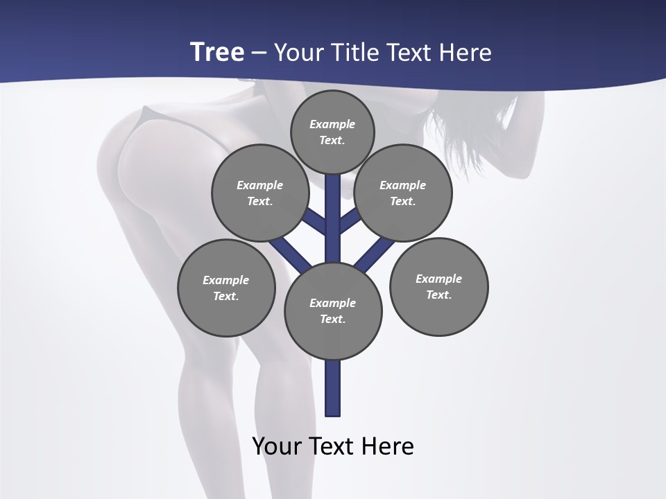 A Woman In A Black Bikini Posing For A Picture PowerPoint Template