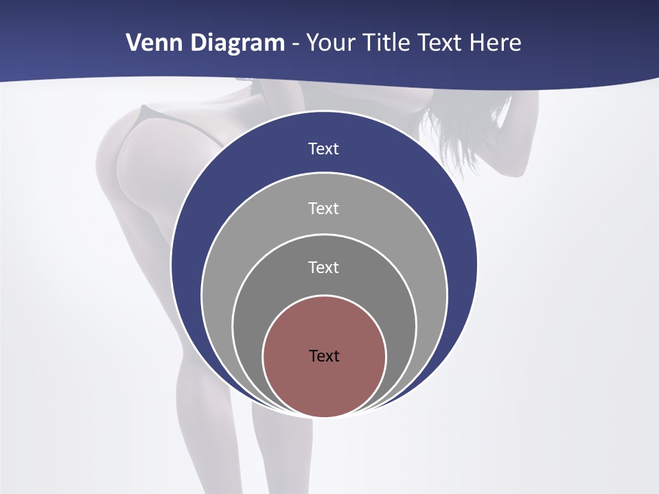 A Woman In A Black Bikini Posing For A Picture PowerPoint Template