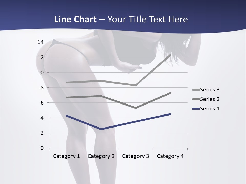 A Woman In A Black Bikini Posing For A Picture PowerPoint Template