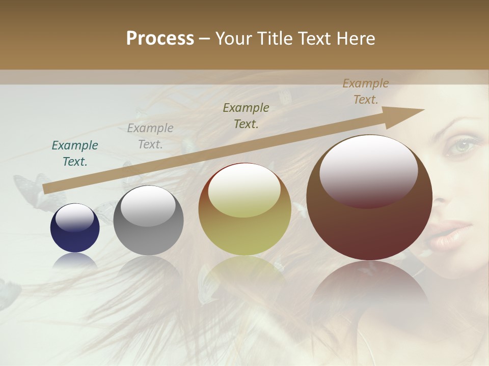 Woman Butterfly Person PowerPoint Template