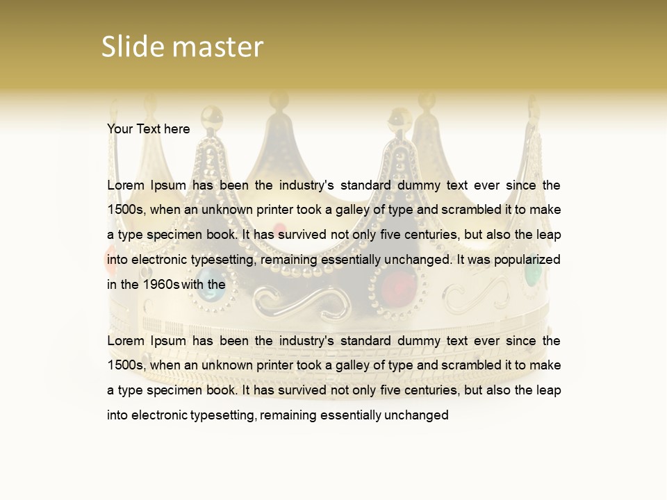 Isolated King History PowerPoint Template