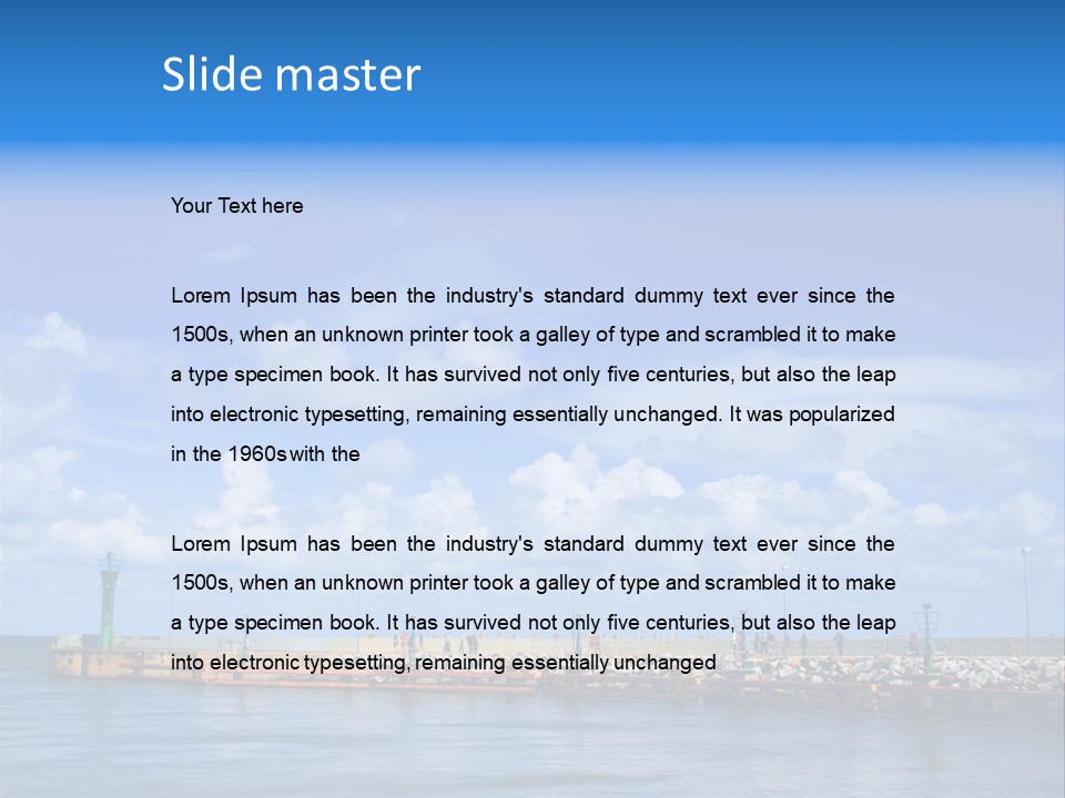 Posing One Action PowerPoint Template