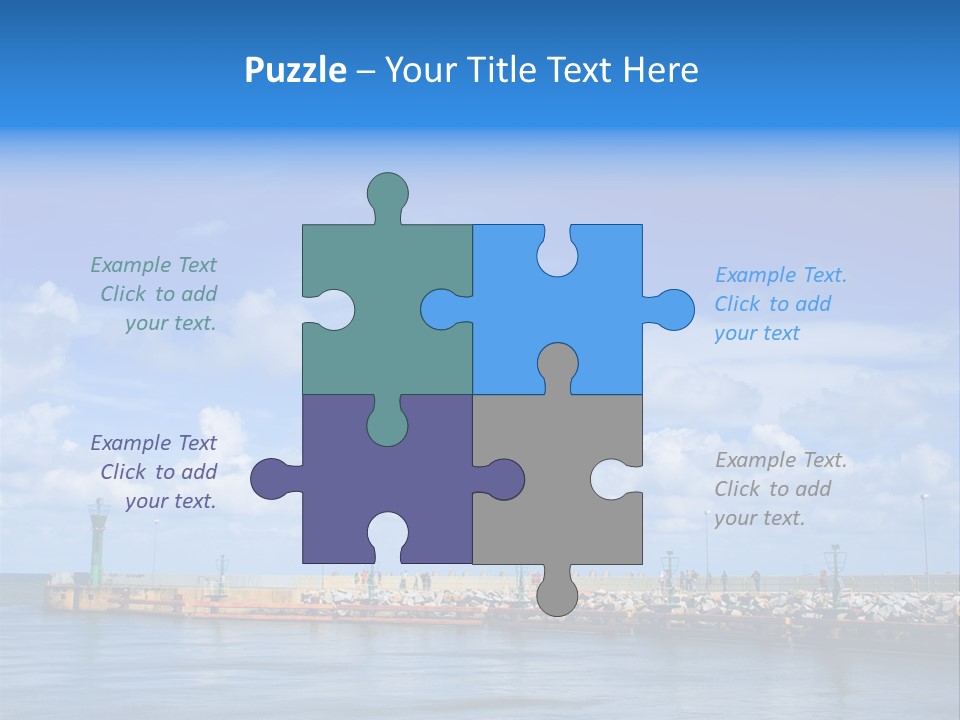 Posing One Action PowerPoint Template