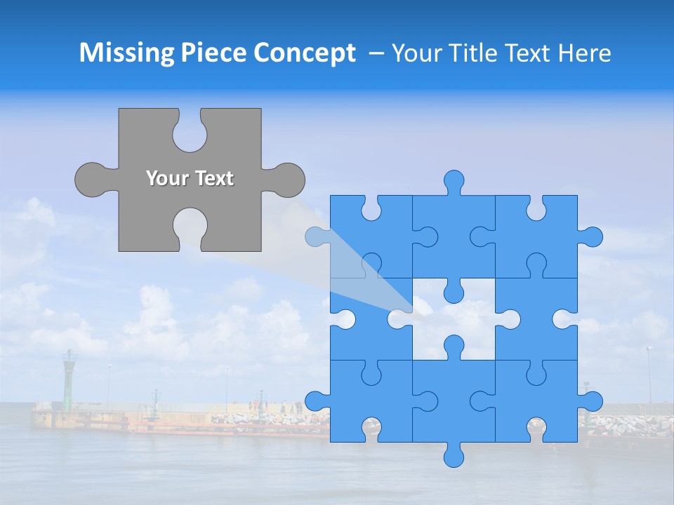 Posing One Action PowerPoint Template