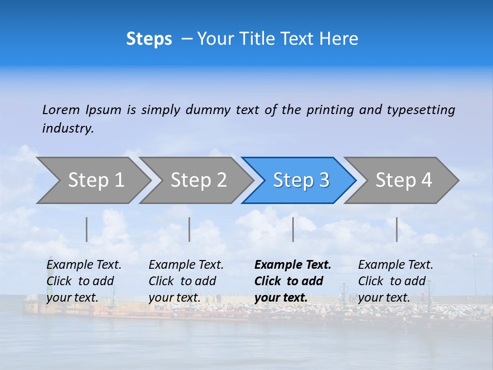 Posing One Action PowerPoint Template