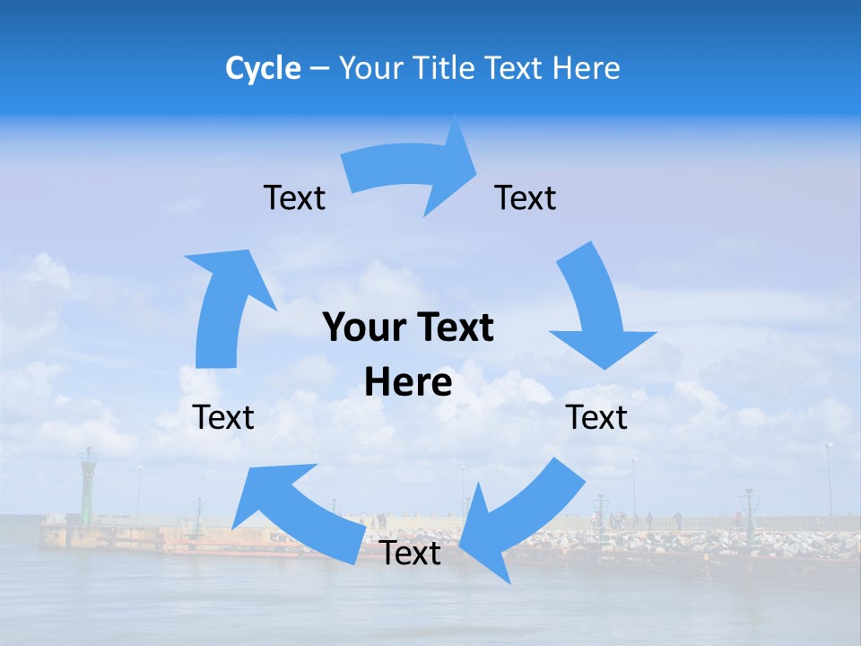 Posing One Action PowerPoint Template