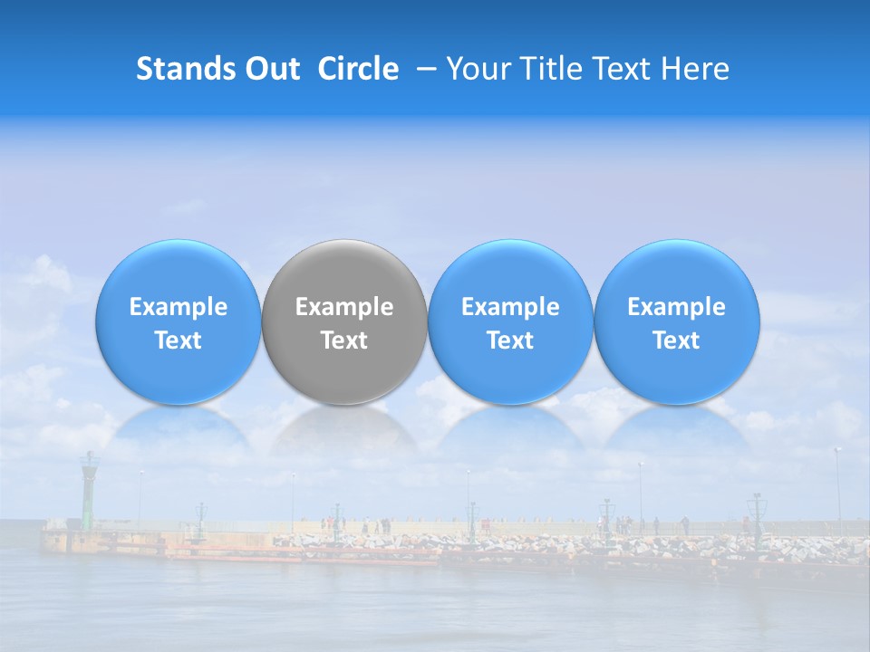 Posing One Action PowerPoint Template